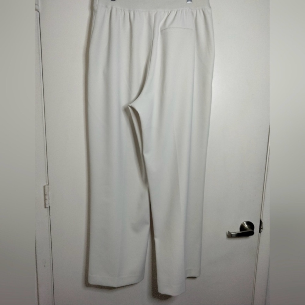 SPANX Cream (XL) Opacity Crepe Wide Leg Pants - Picture 6 of 9